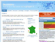 Tablet Screenshot of grippe-a.doctissimo.fr
