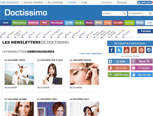 Tablet Screenshot of newsletter.doctissimo.fr