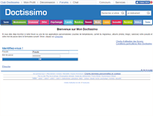 Tablet Screenshot of mon.doctissimo.fr