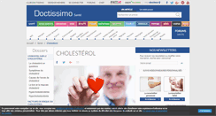 Desktop Screenshot of cholesterol.doctissimo.fr