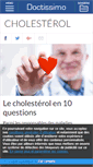 Mobile Screenshot of cholesterol.doctissimo.fr