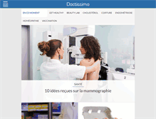 Tablet Screenshot of cartes.doctissimo.fr