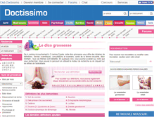 Tablet Screenshot of grossesse.doctissimo.fr