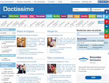 Tablet Screenshot of environnement.doctissimo.fr